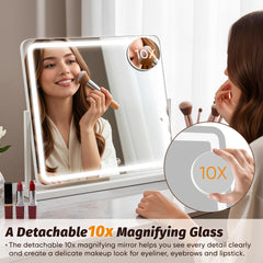 Rotation à 360° du Miroir Novlux Vanity et détachable pour ajuster l’angle.