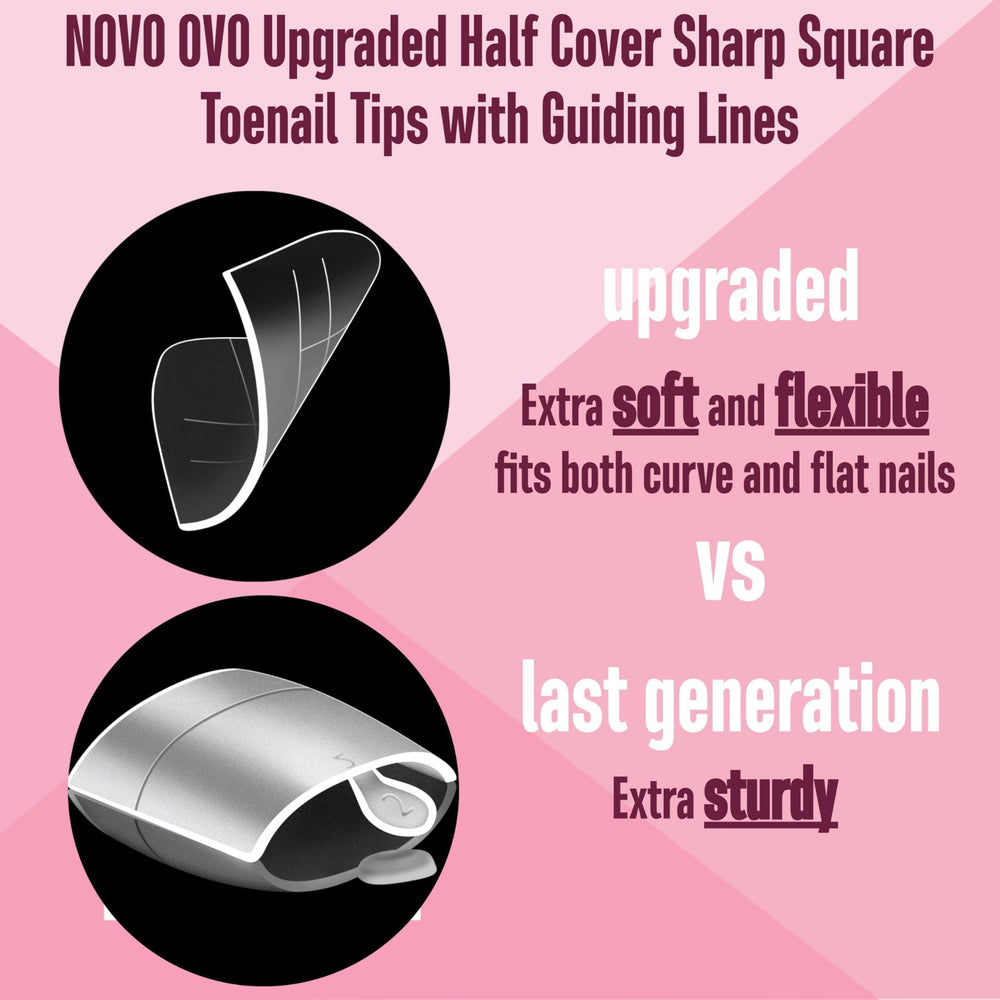 NOVO OVO bord cuticule fin flexible: pose rapide sans étape d’ajustement.
