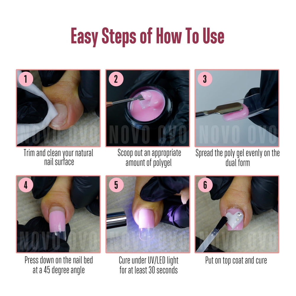 Curage UV-LED NOVO OVO pour polymère homogène.