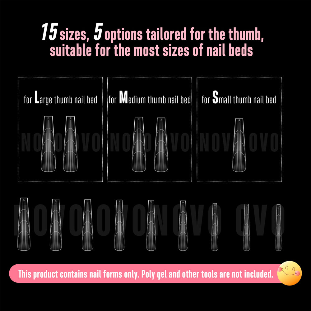 NOVO OVO ensemble complet pour ongles longs et variantes