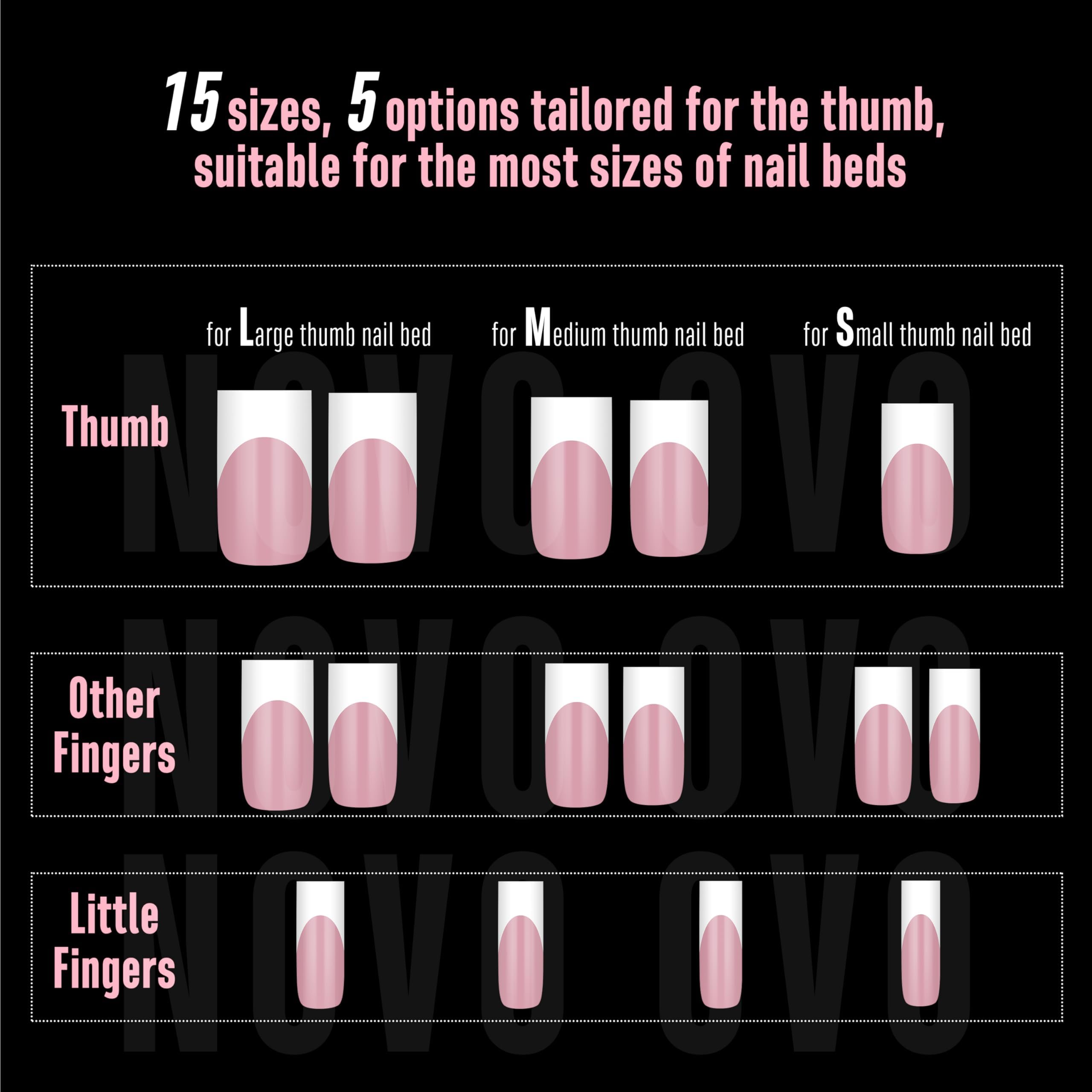 NOVO OVO extensions d'ongles plein couverture look professionnel a domicile
