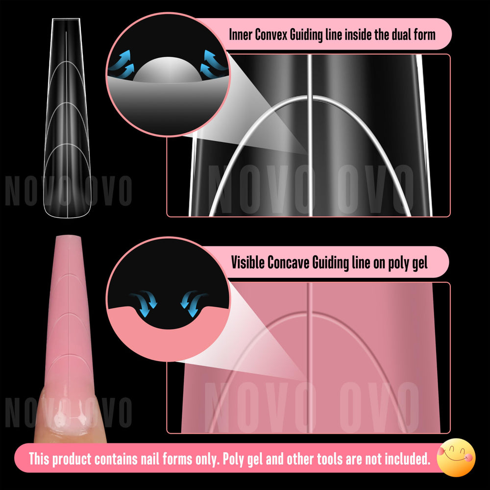 NOVO OVO guides-lignes-convexes-interieures pour tracé exact polygel