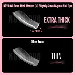 NOVO OVO thick free-edge close-up highlighting added durability.