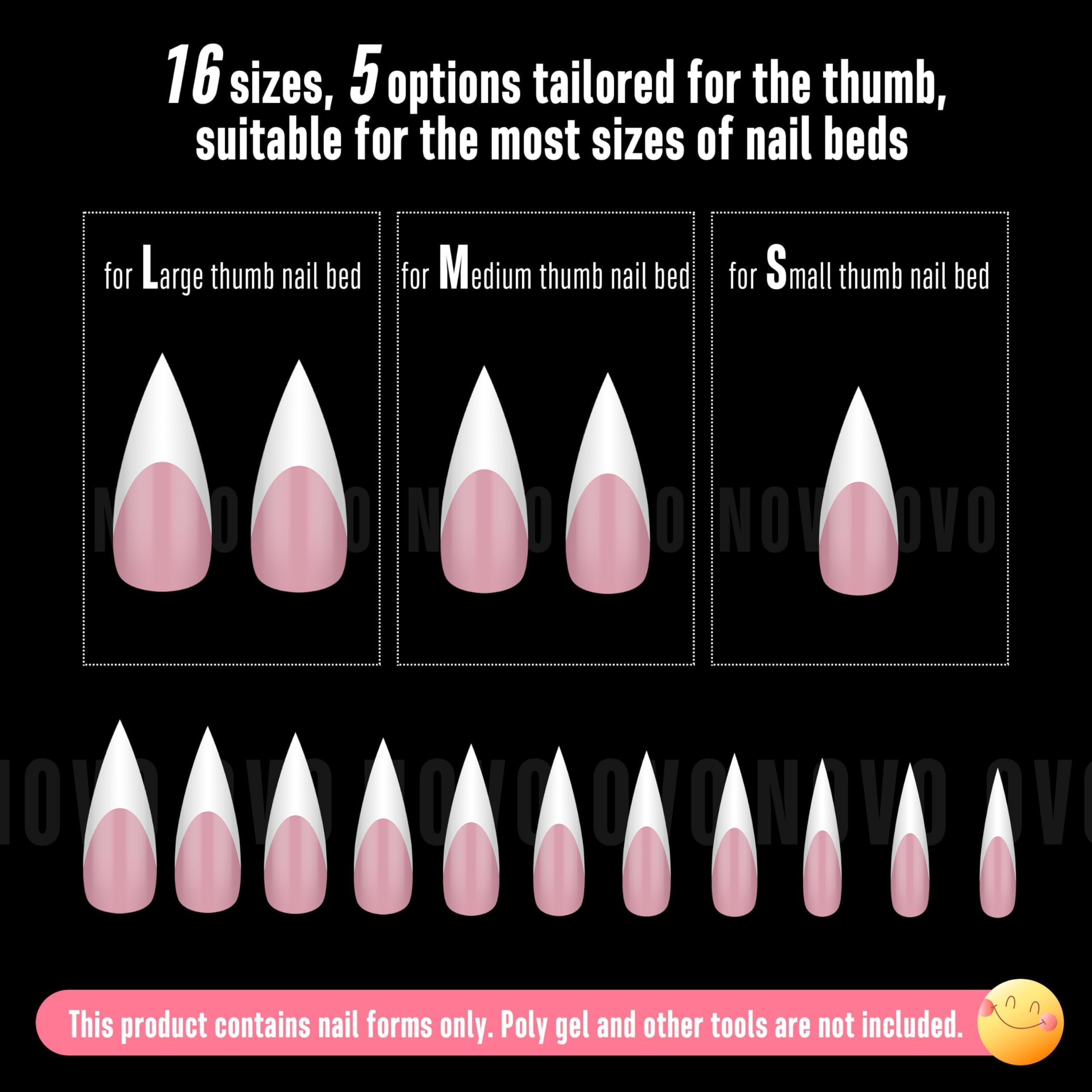 NOVO OVO ongles-tip franc stiletto Berry Pink, coques pleines pour salon et domicile.