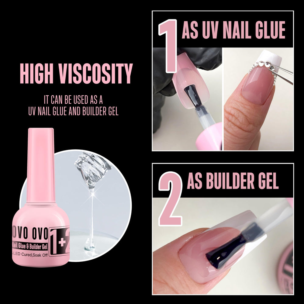 NOVO OVO top coat brillant sans essuyage pour un fini miroir sans résidu