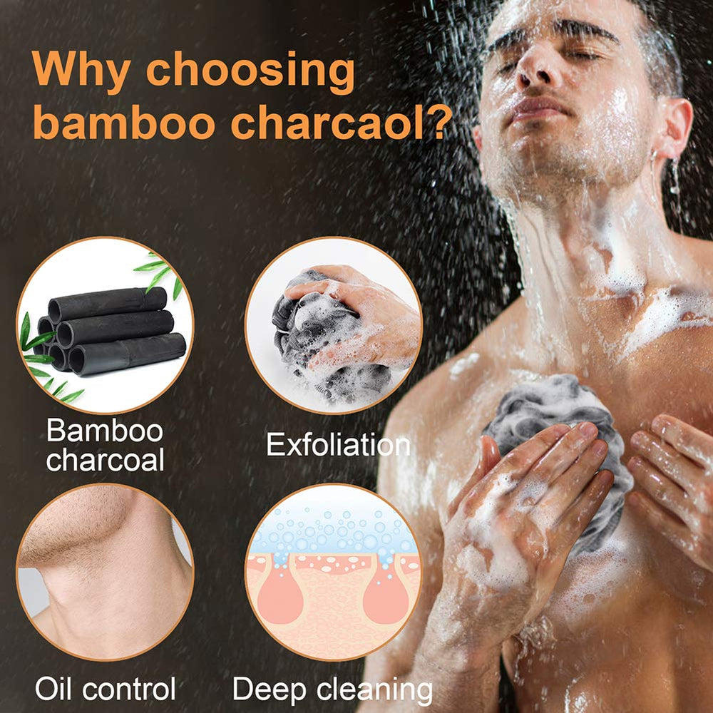 Charbon de bambou Novosun pour un nettoyage en douceur et équilibre du pH.