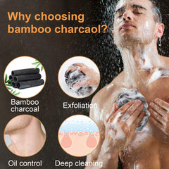 Charbon de bambou Novosun pour un nettoyage en douceur et équilibre du pH.