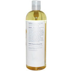 NOW Foods Almond Oil 16 oz bottle closeup highlights nourishing formula for skin and hair