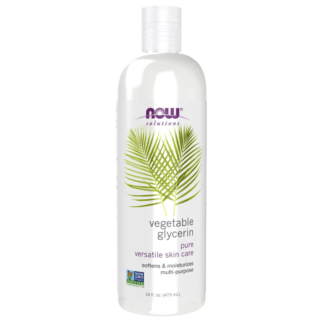 NOW Foods Glycerine Vegetale - flacon 16 oz, hydratation douce pour la peau.