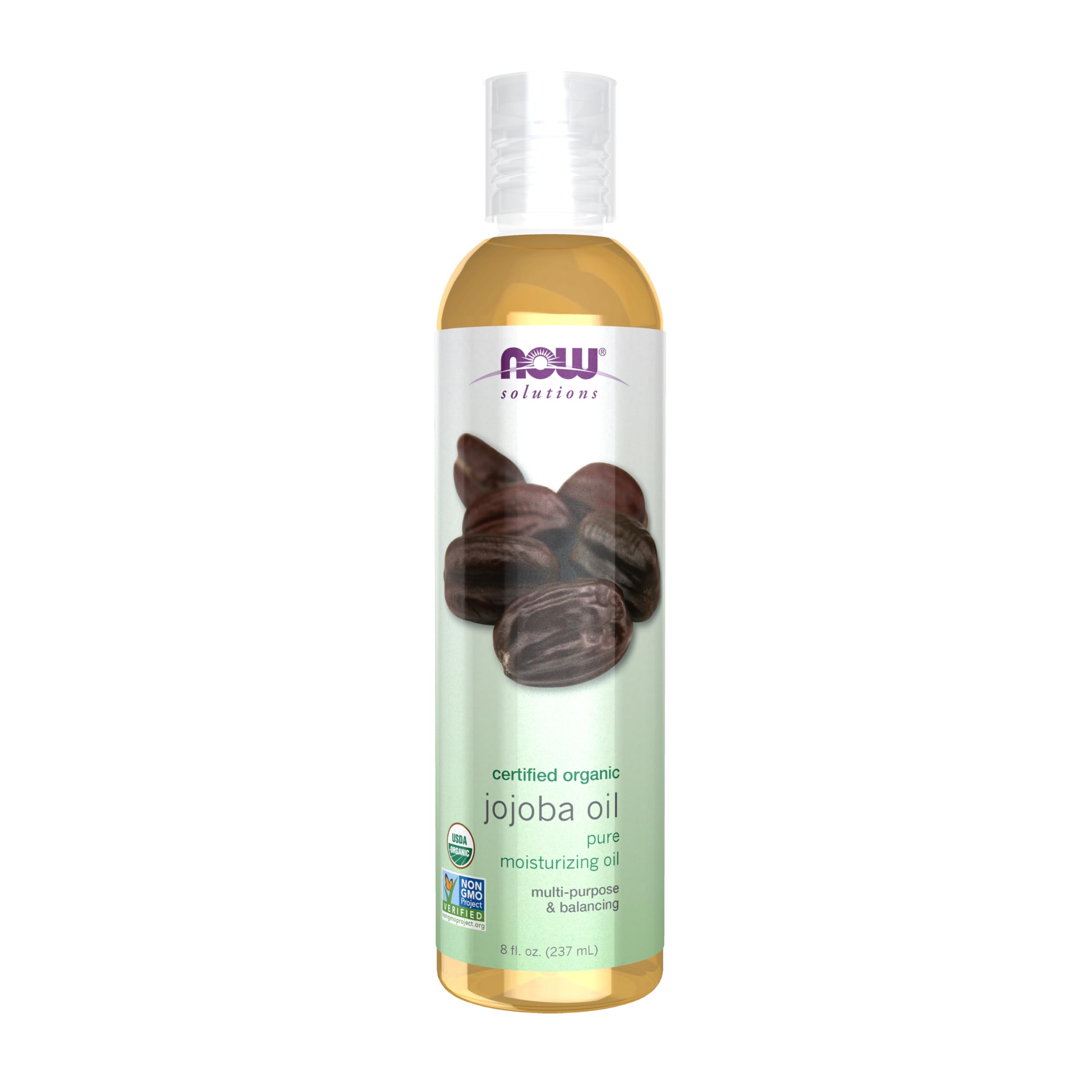 NOW Solutions Jojoba biologique pour le visage, hydrataion douce et durable
