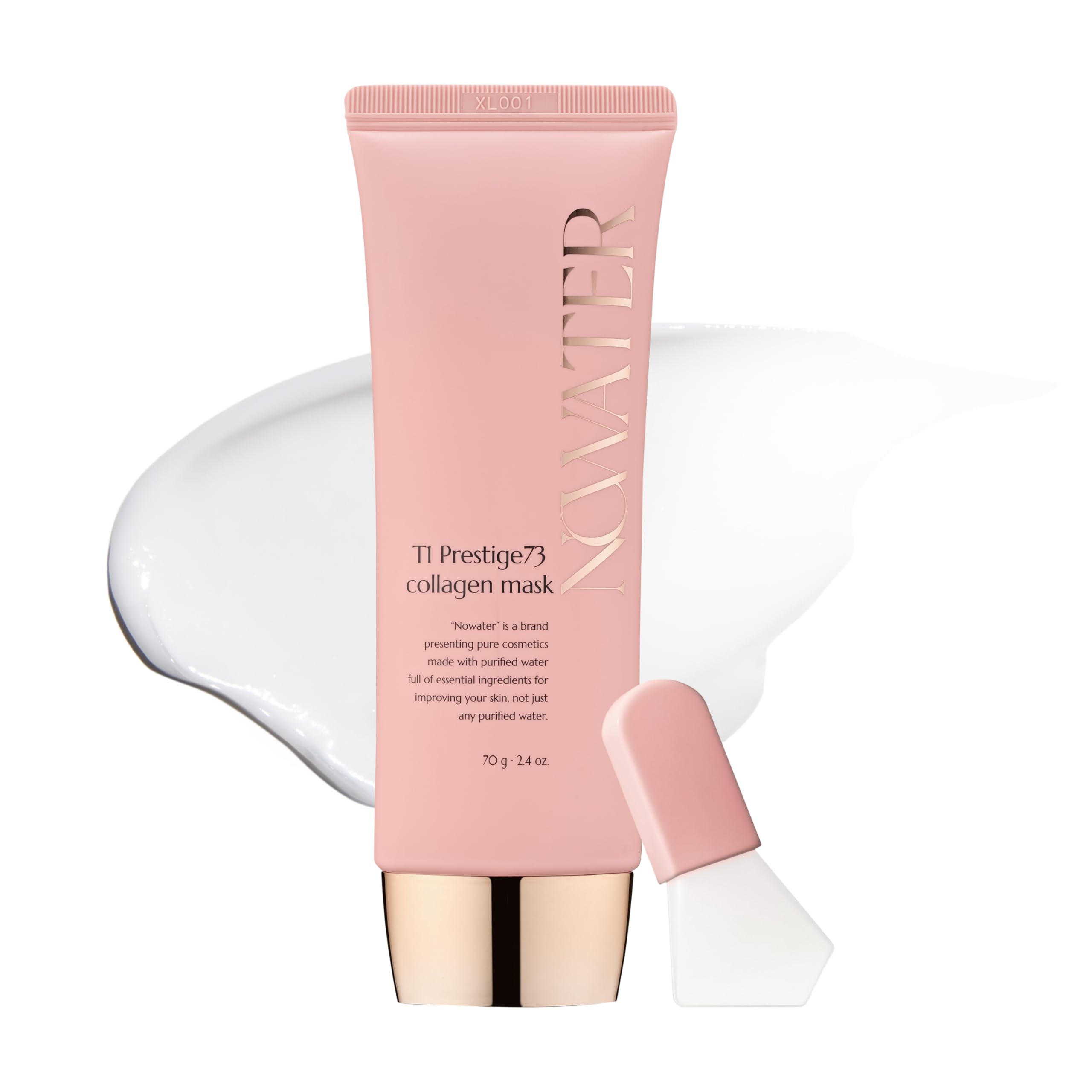 NOWATER Masque enveloppe collagène – paquet et masque, hydratation durable.