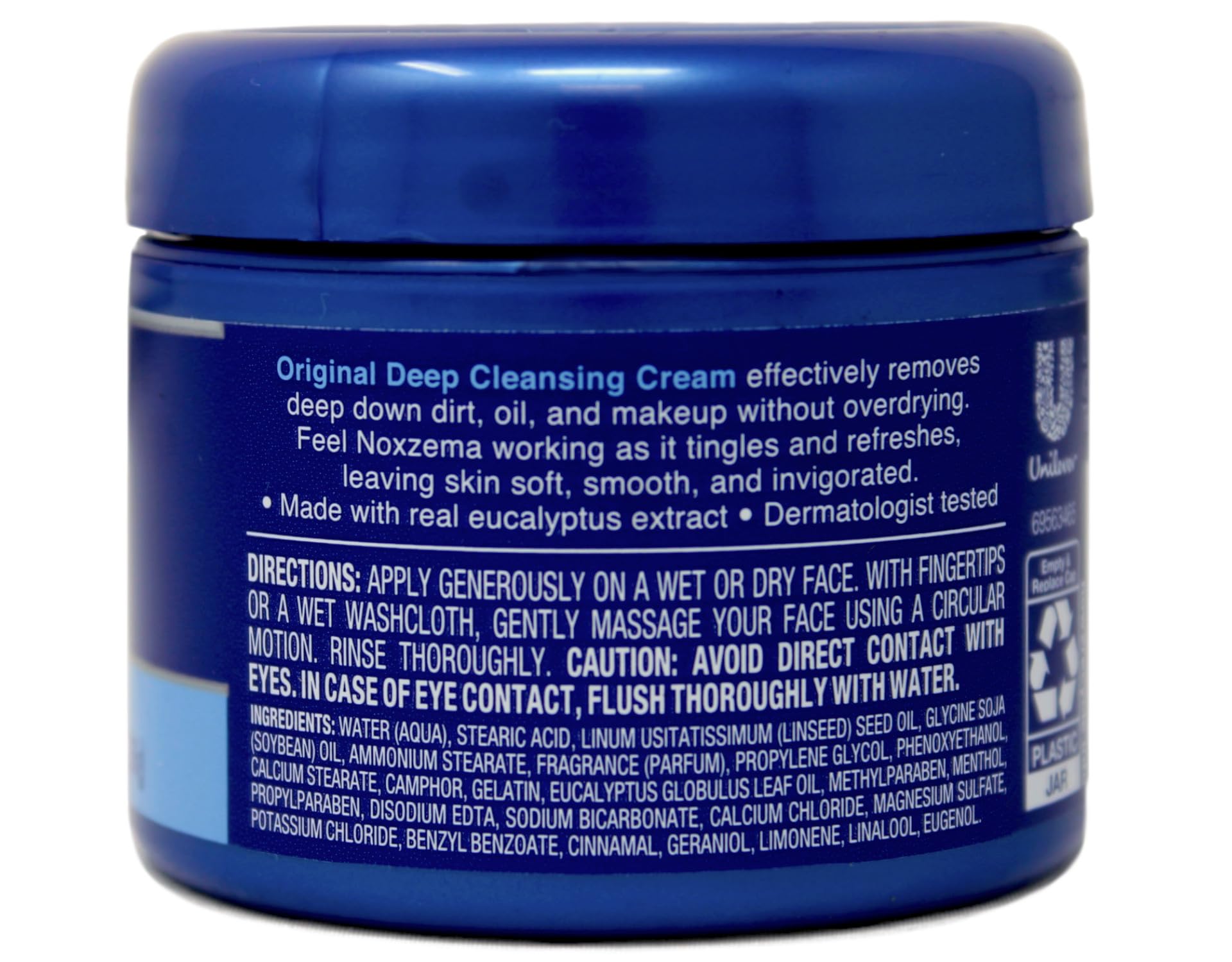 Texture creme-nettoyante originale Noxzema évoque douceur et propreté.