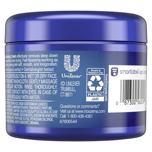 Cream spread on skin showing rich texture for cleansing