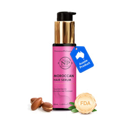 NP NATURES PHILOSOPHY huile d'argan marocaine: nourrir et revitaliser les cheveux.