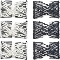 NSBELL pinces-cheveux perles elastiques, ensemble de six, fixation élégante et durable.