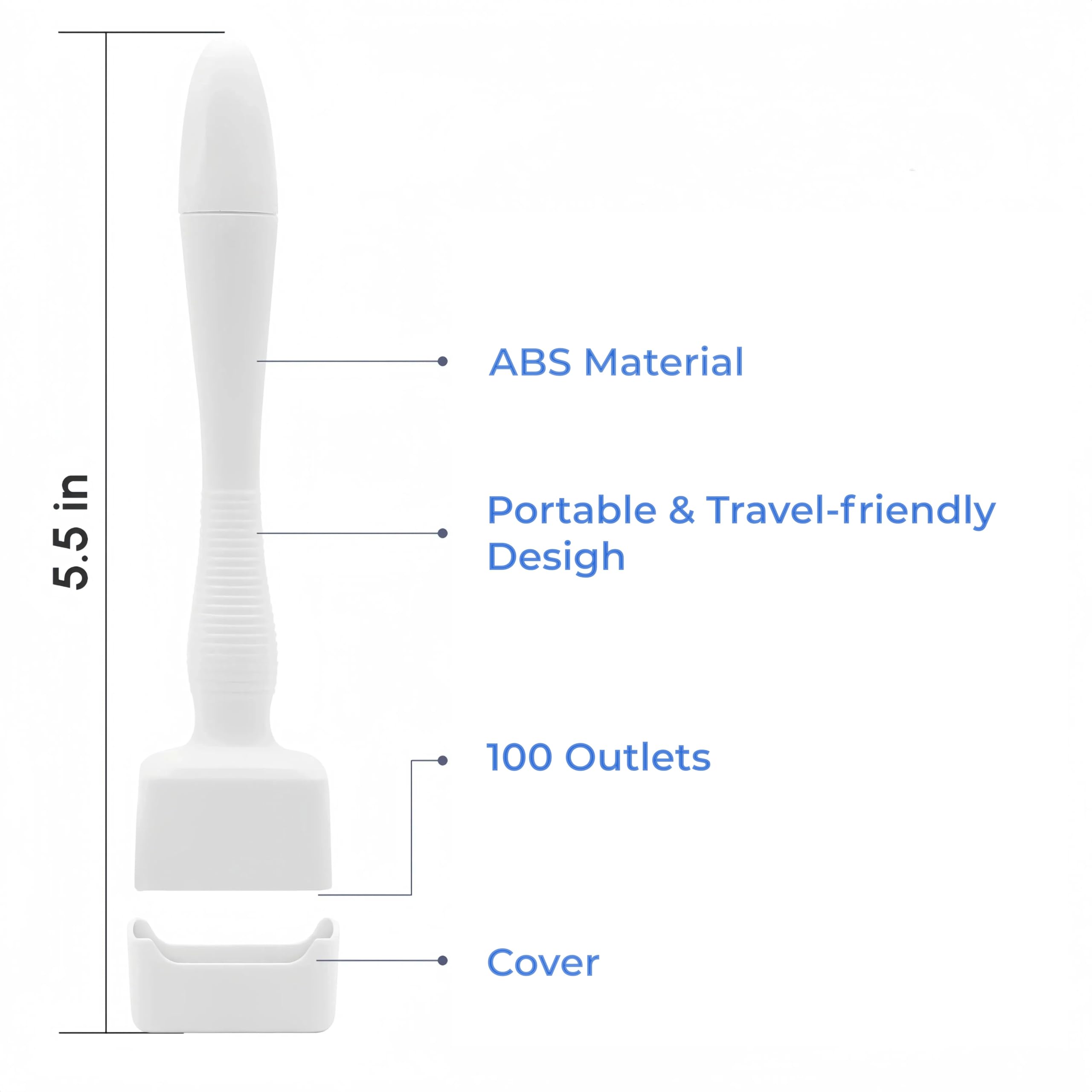 NSOSAUE Dermastamp utilisation homme femme, convient à tous types de barbe et cheveux.