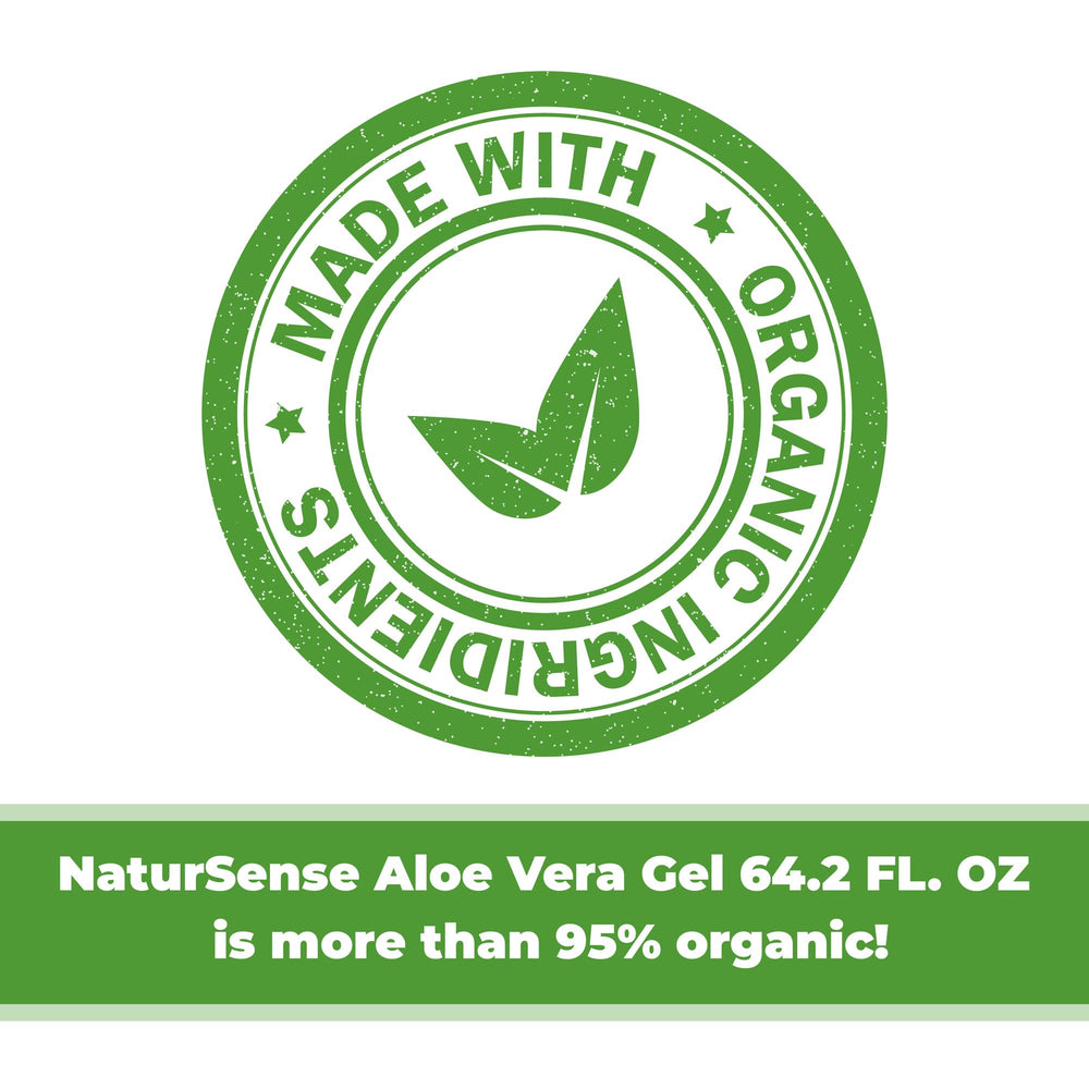 NTRSNS NaturSense Aloe Vera, texture soyeuse pour peau et cheveux sans résidu collant.
