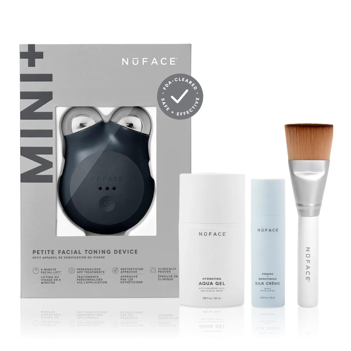 NuFACE MINI+ appareil microcourant pour le visage offrant sculpture et tonus.