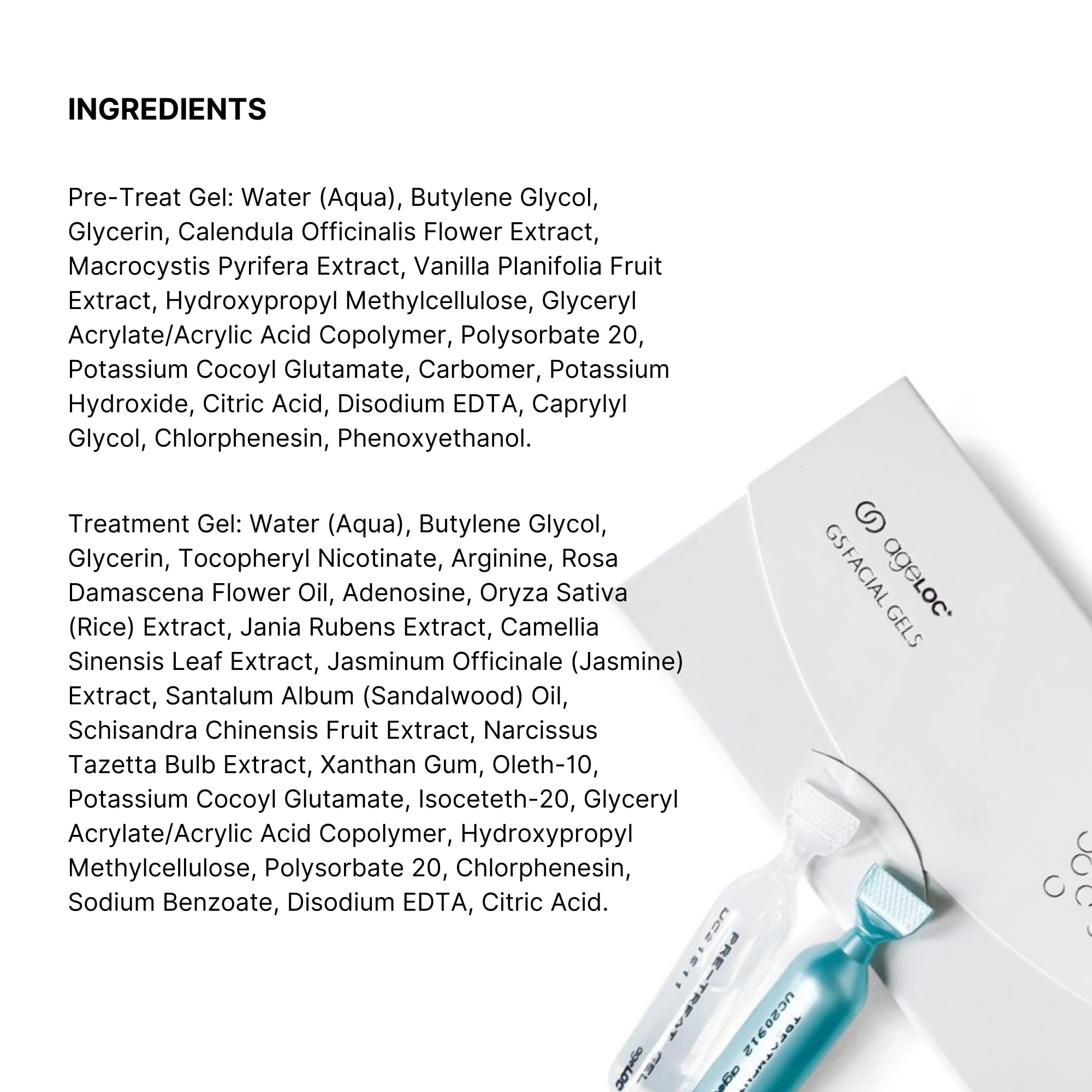 Nu Skin ageLOC GS Rituel de soins, répété trois fois par semaine.