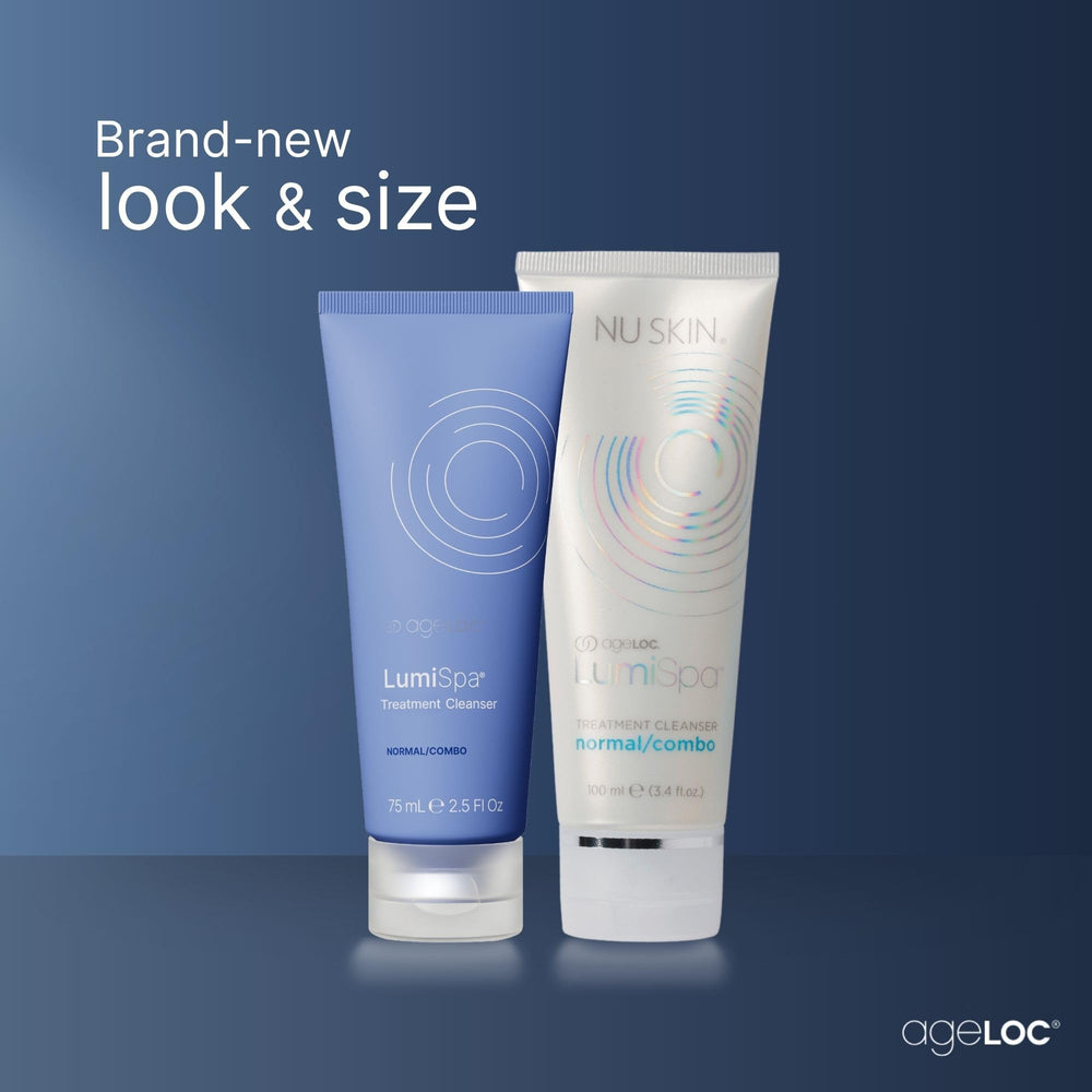Nu Skin ageLOC LumiSpa – bouteille nettoyant visage de format pratique.