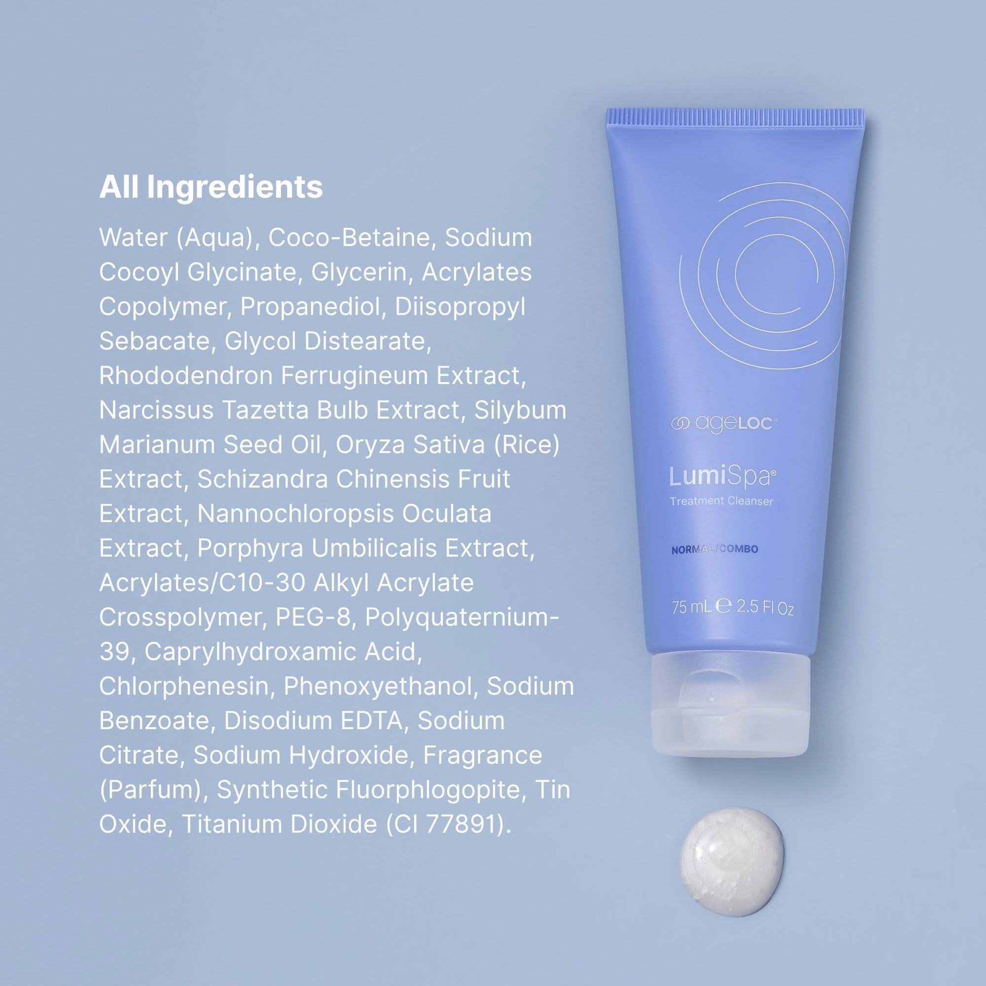 Produit présenté sur le plan de salle de bain, ambiance soin.