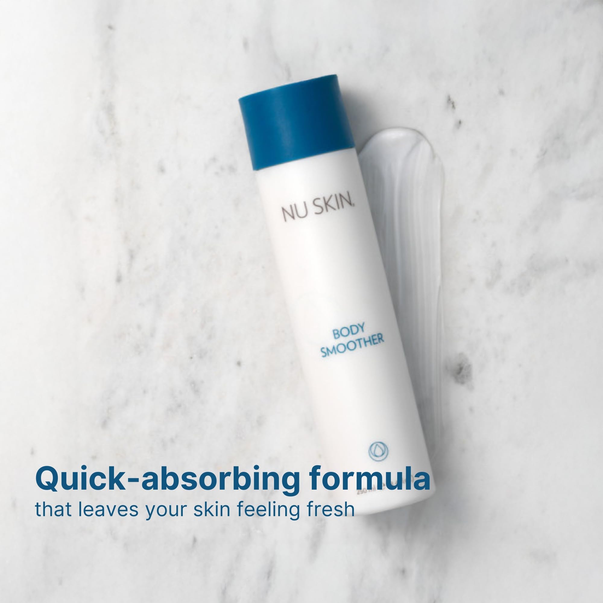 Nu Skin Body Smoother, zones sèches comme coudes et genoux ciblées.