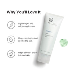 Nu Skin - application montrant une texture légère et rafraîchissante.