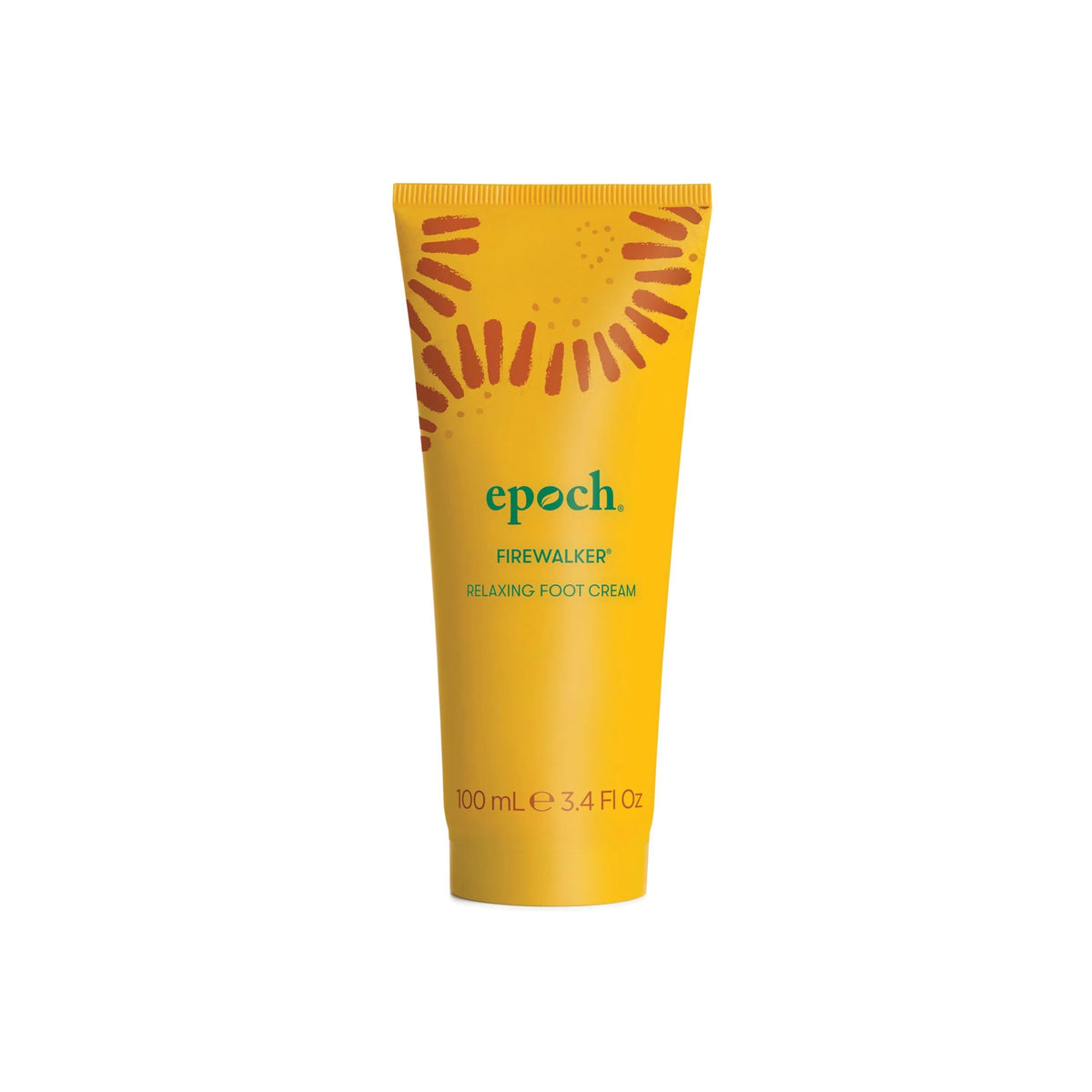 Nu Skin Epoch Firewalker, bouteille crème-pieds, apaise les pieds fatigués après une longue journée.