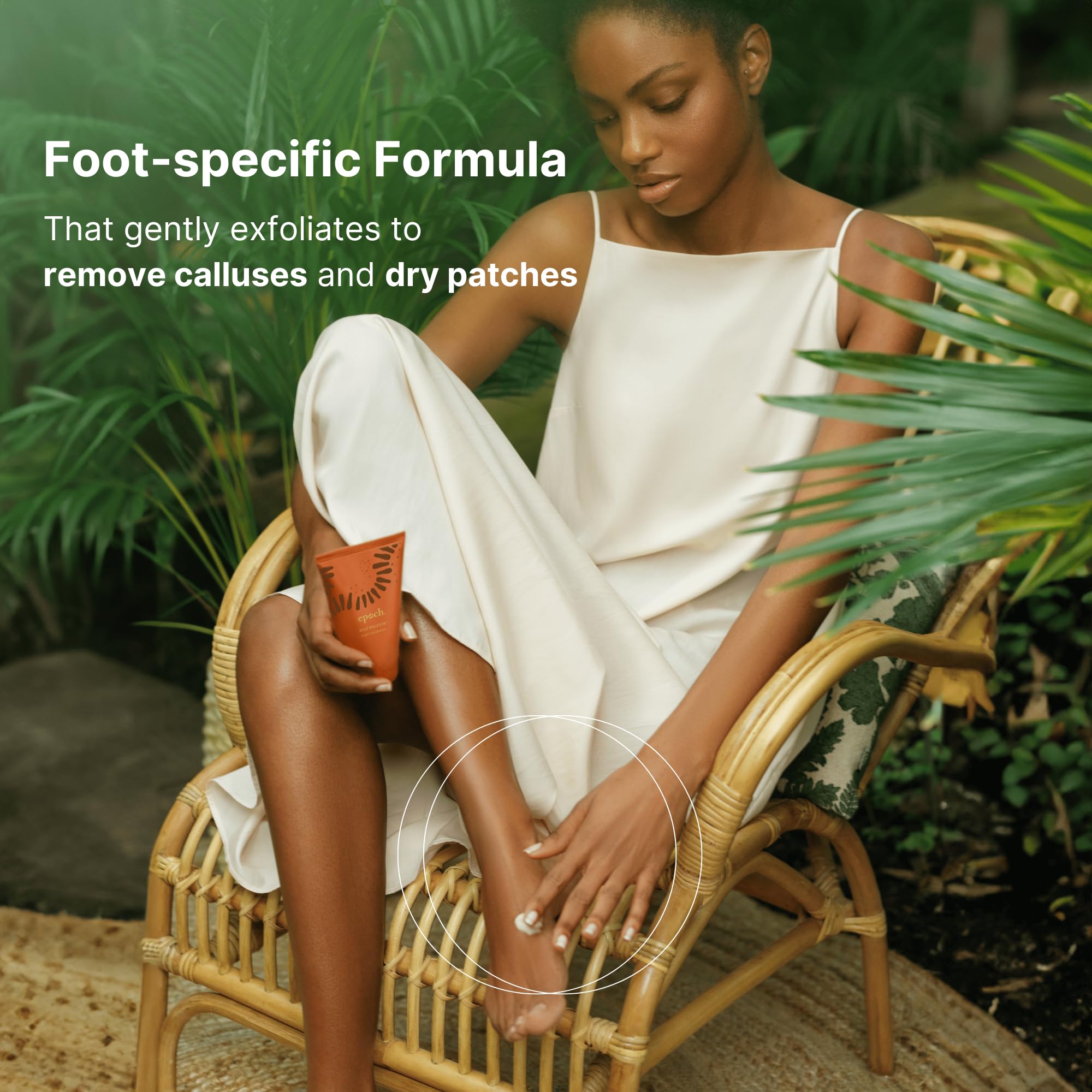 Nu Skin Epoch Sole Solution - crème pieds apaisante à l’allantoïne pour lisser les zones rugueuses.