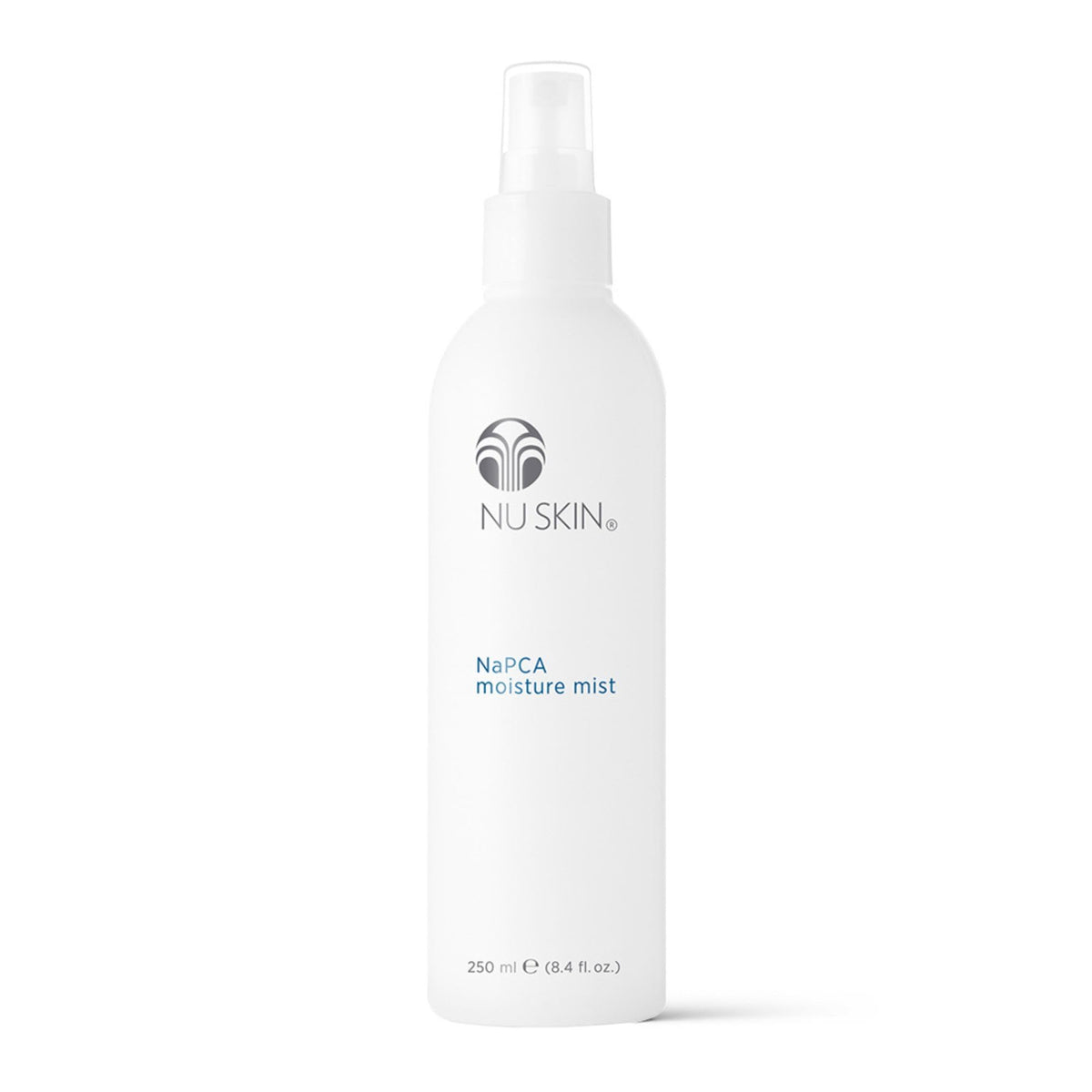 Nu Skin NaPCA Moisture Mist – bouteille rafraîchissante pour l'hydratation du visage.
