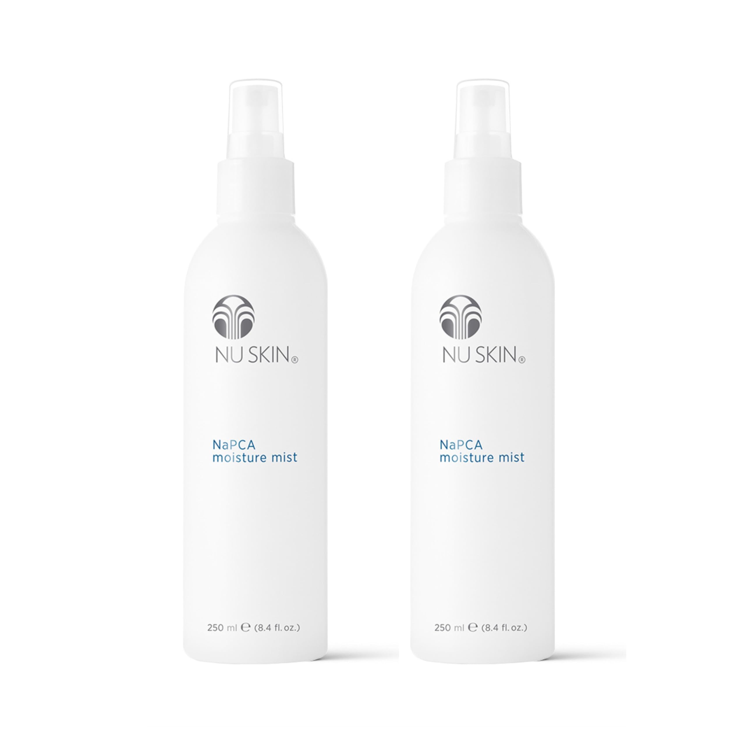 Nu Skin NaPCA Moisture Mist, bouteille idéale pour hydrater le visage quotidiennement.