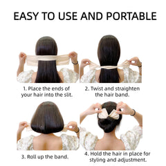 Nuaiute outil chignon adapté cheveux fins pour un maintien discret.