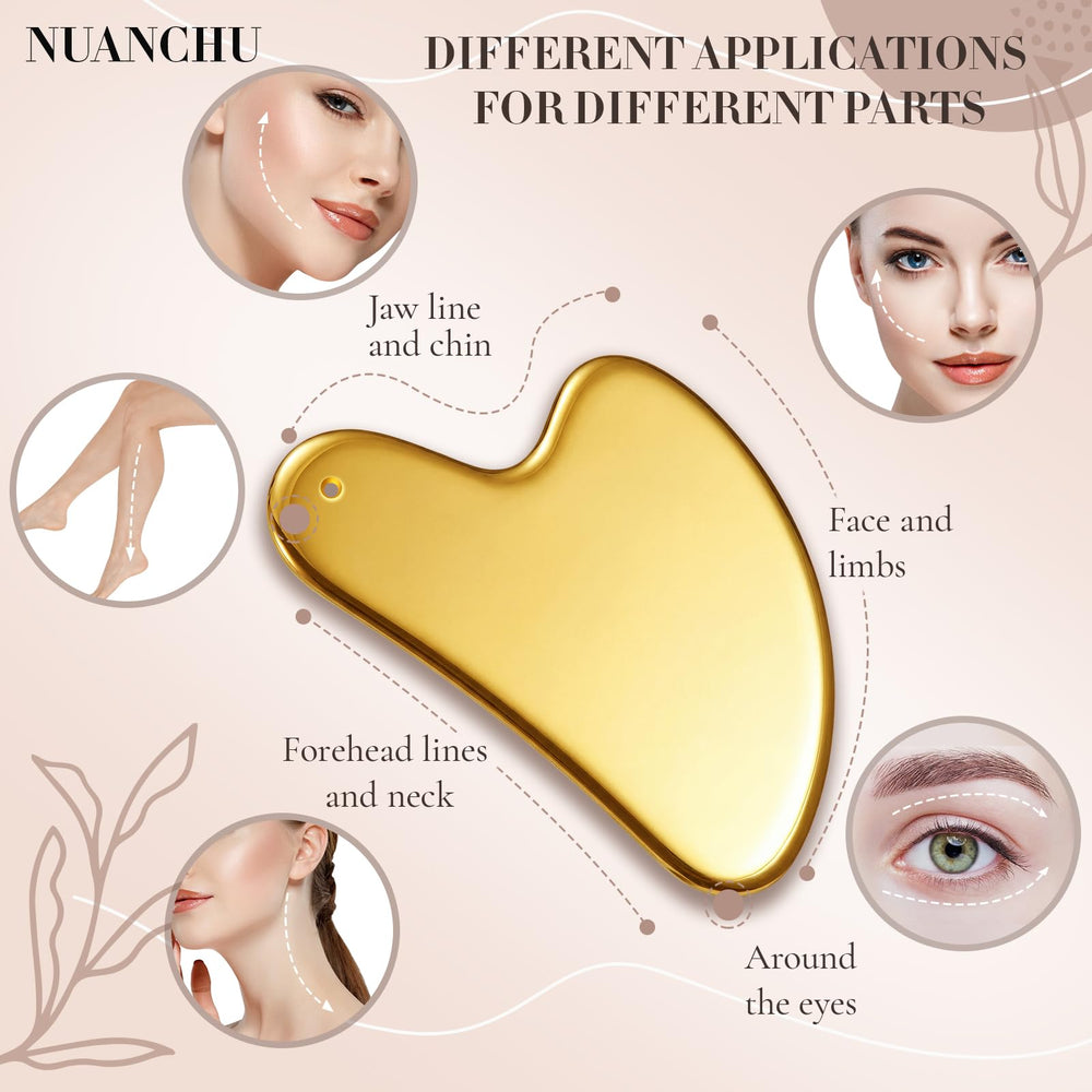 Nuanchu Gua Sha pour le visage, stimule la circulation sanguine.
