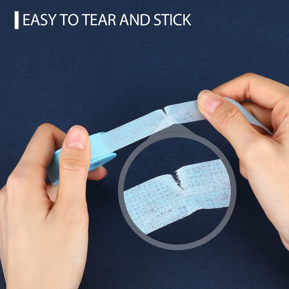 Nuanchu rouleaux silicone bleu pour extensions de cils, longueur suffisante.