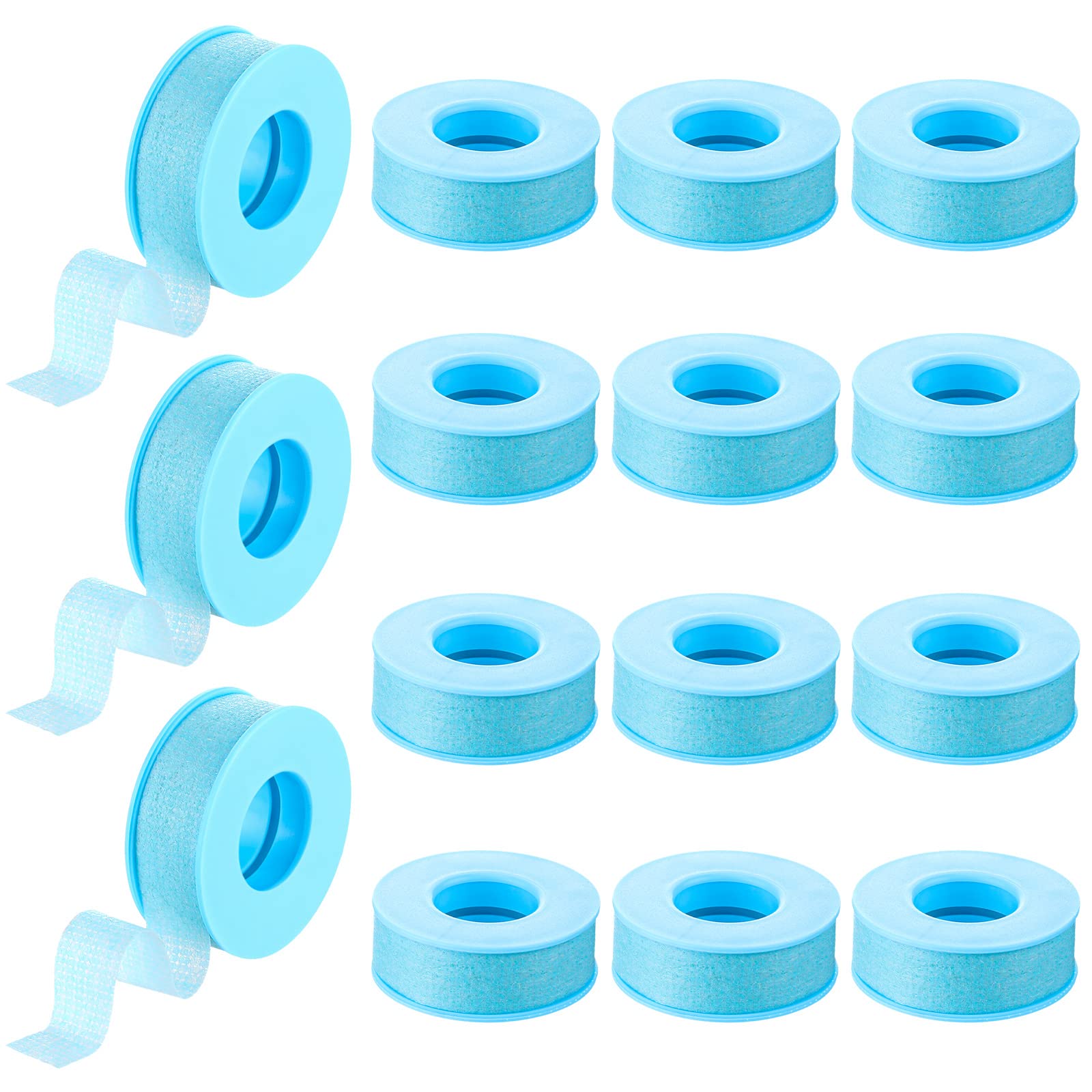 Nuanchu ruban cils silicone bleu, adhésif durable et facile à enlever.