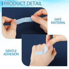 Nuanchu ruban silicone bleu, utilisation confortable sans résidu sur la peau.