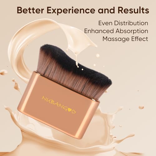 Pinceau nubangoo kabuki bronzer et contour: application précise et naturelle.