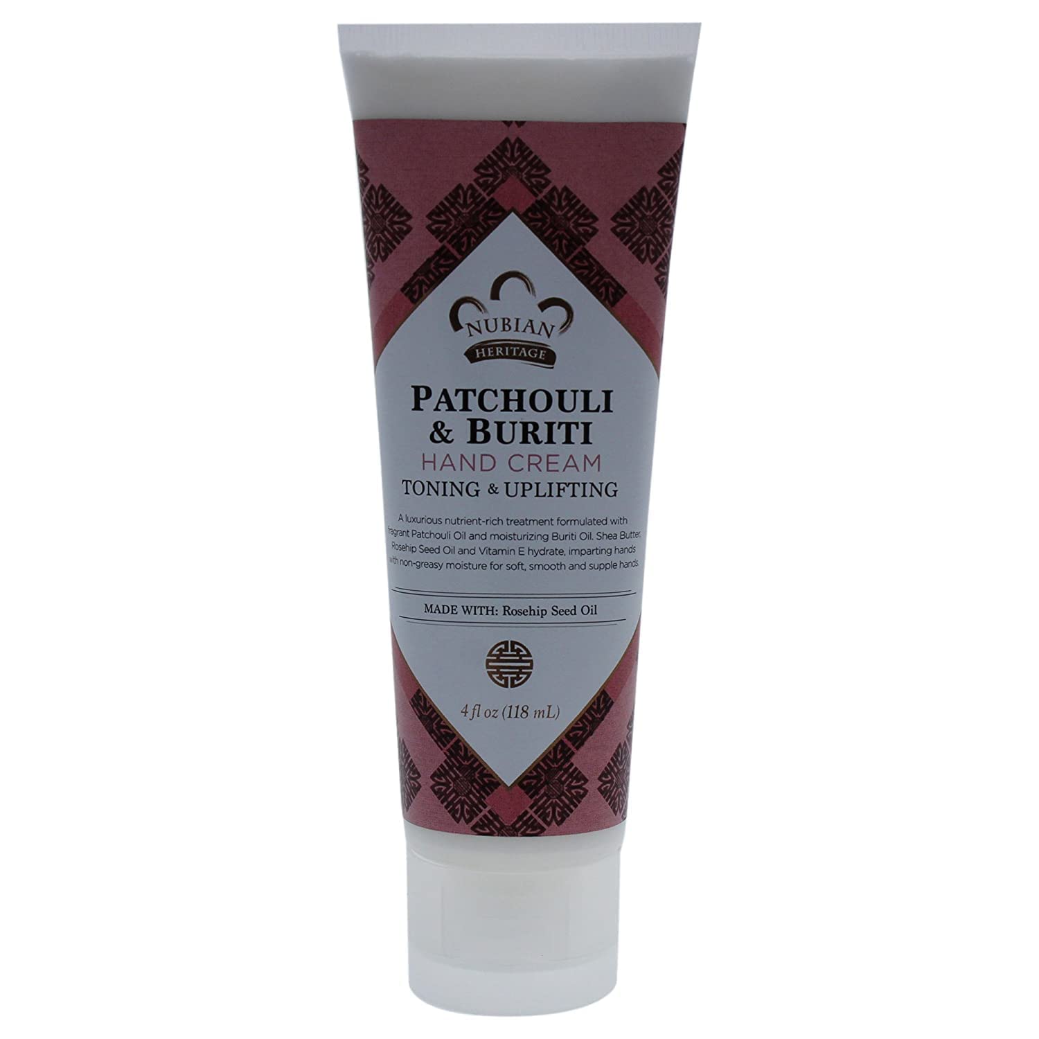 Crème pour les mains Nubian Heritage patchouli-buriti, hydratation nourrissante et non grasse