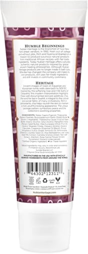 Emballage Nubian Heritage crème mains, pratique et élégant.