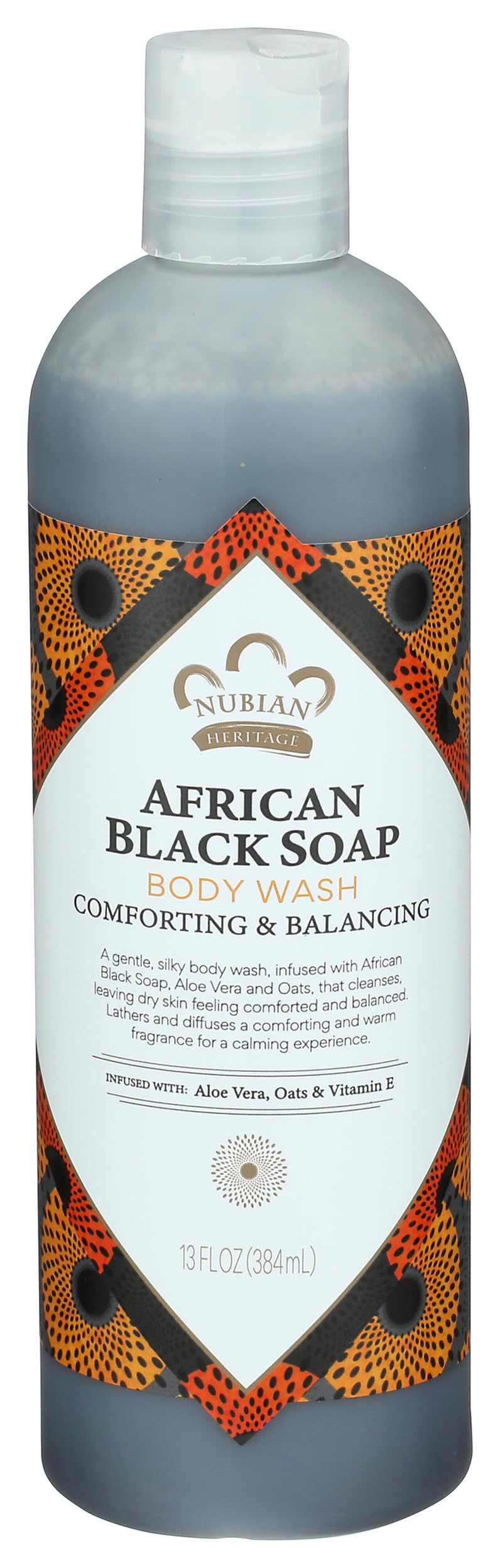 Nubian Heritage gel douche Savon Noir Africain – bouteille, hydratation