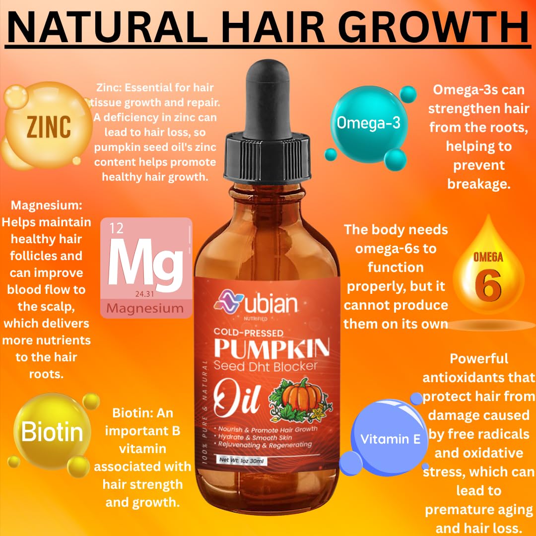 Nubian Nutrified huile potiron etiquette organique et pureté