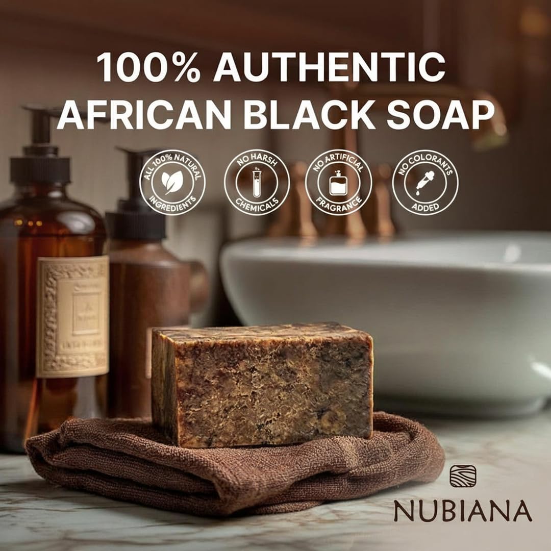 Exfoliation douce avec Nubiana pour une peau plus lisse.