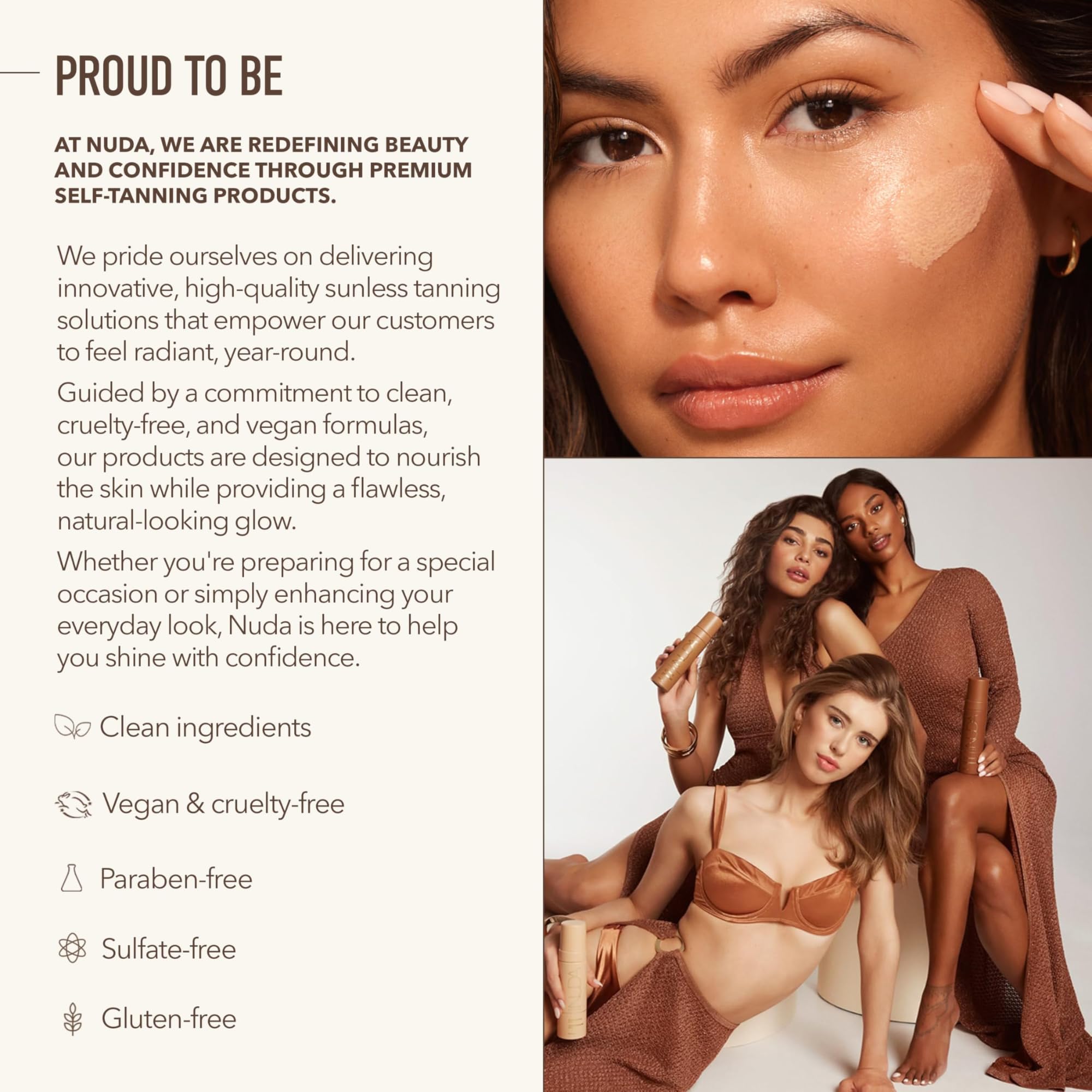 Nuda CloudMist Utilisation: 6 à 8 pompes pour visage et cou.