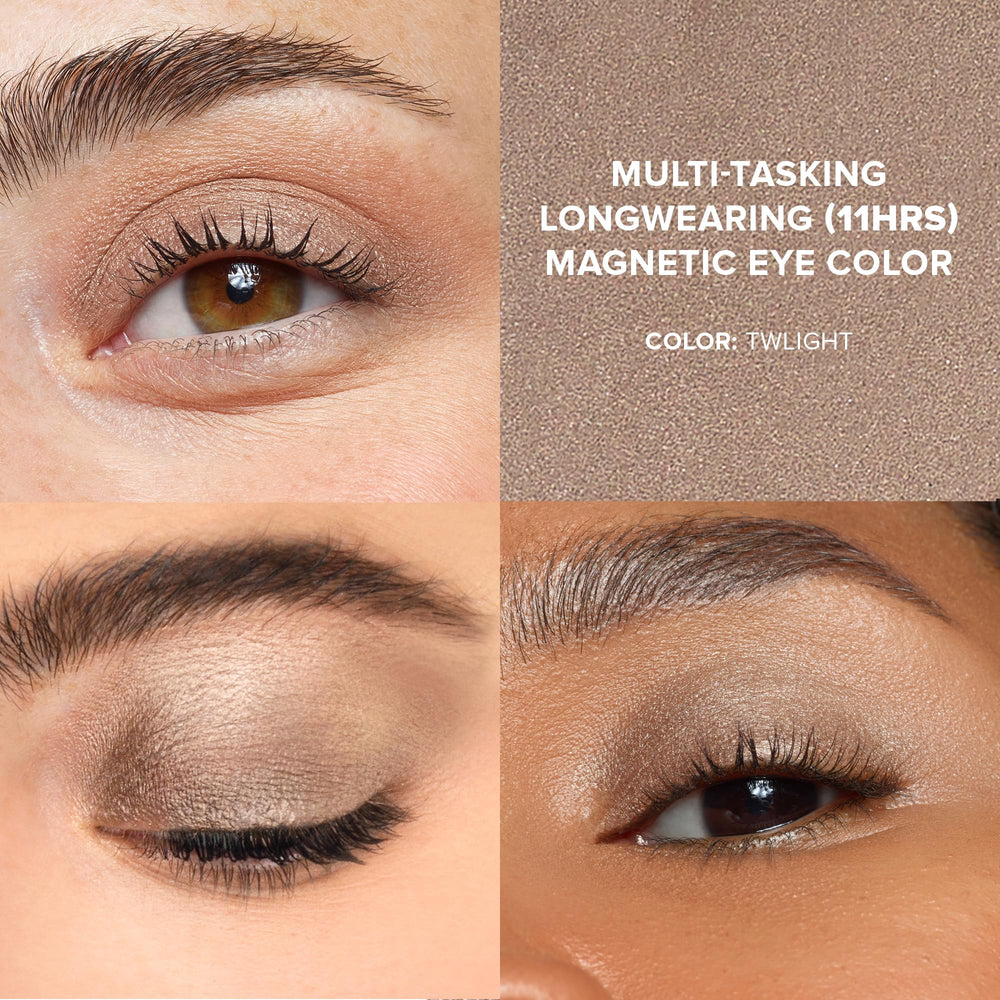 Nudestix Magnetic Luminous Eye Color Crépuscule : échantillons faciles pour tester la couleur.