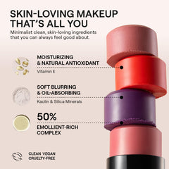 Nudestix Nudies Blush Stick texture crème qui se fond sur la peau