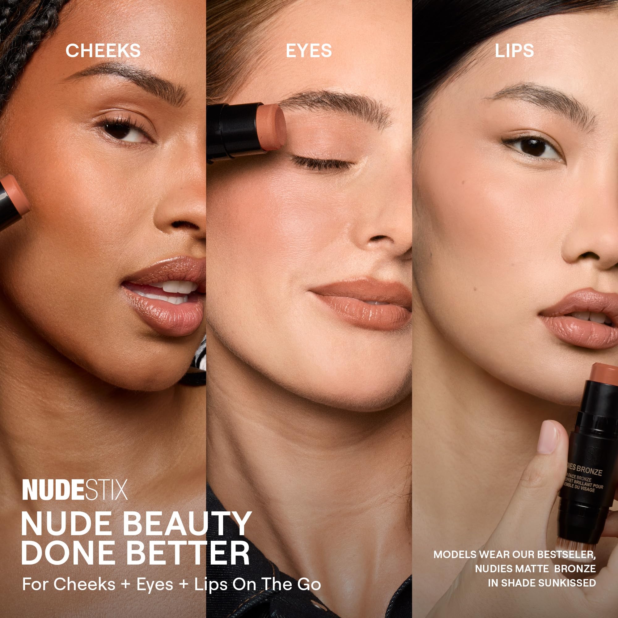 Nudestix Nudies Bronze Stick – glow soleil: effet bronzé lumineux et durable
