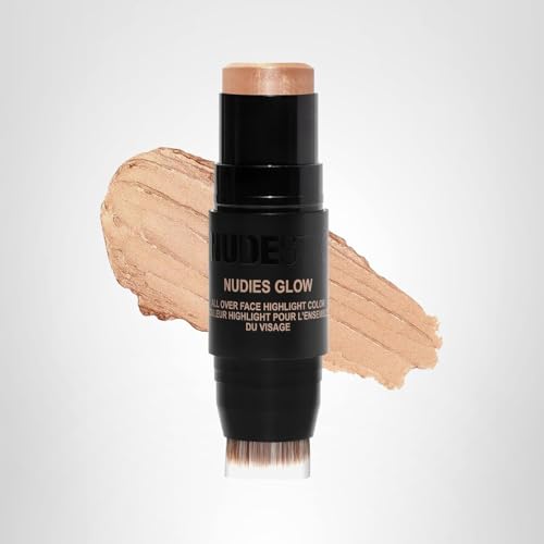 Nudestix Nudies Glow Stick fini wet-look sur la peau