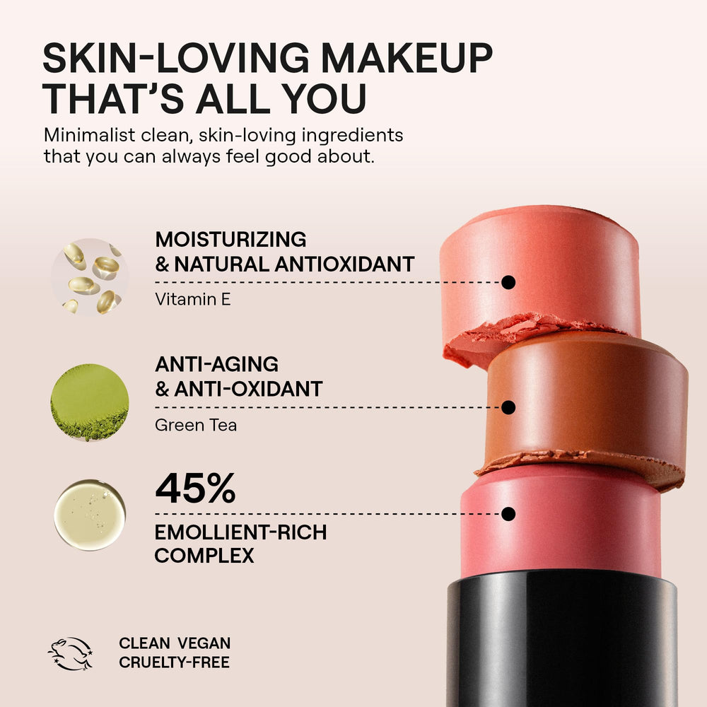 Nudestix Nudies Matte Lux pinceau intégré, application pratique en déplacement.