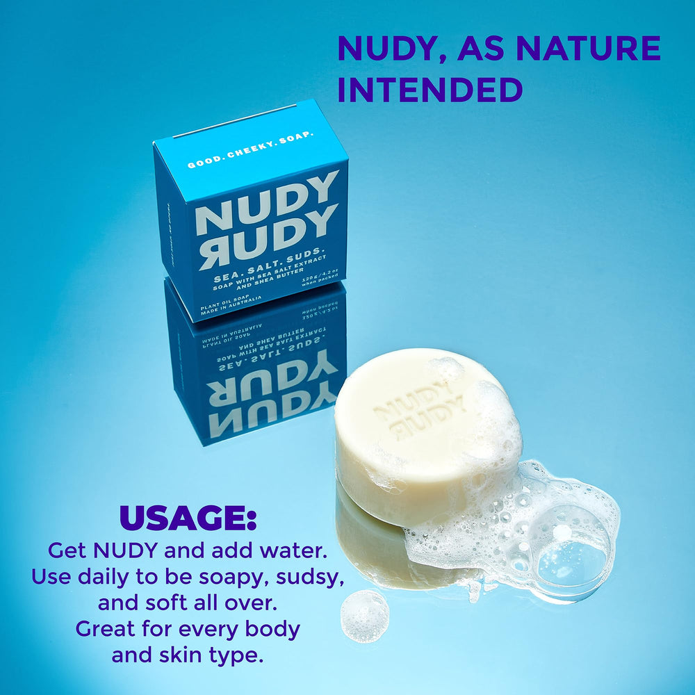 Nudy Rudy ingredients-naturels: sans sulfates ni colorants, pour une routine douce.
