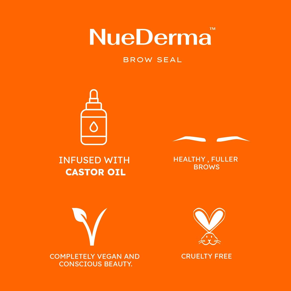 Effet plume naturel des sourcils grâce à NueDerma Brow Seal.